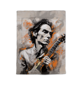 Minimalist Comforter with Artistic Shapes Design.